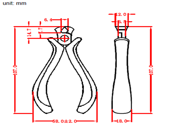 Imagem Alicate Srie 500 HK-505 - Corte Frontal