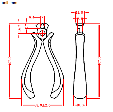 Imagem Alicate Srie 500 HK-505 - Corte Frontal