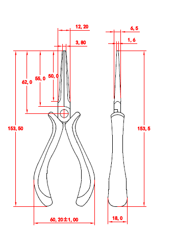 Imagem Alicate Srie 500 HK-507 - Bico Redondo Longo